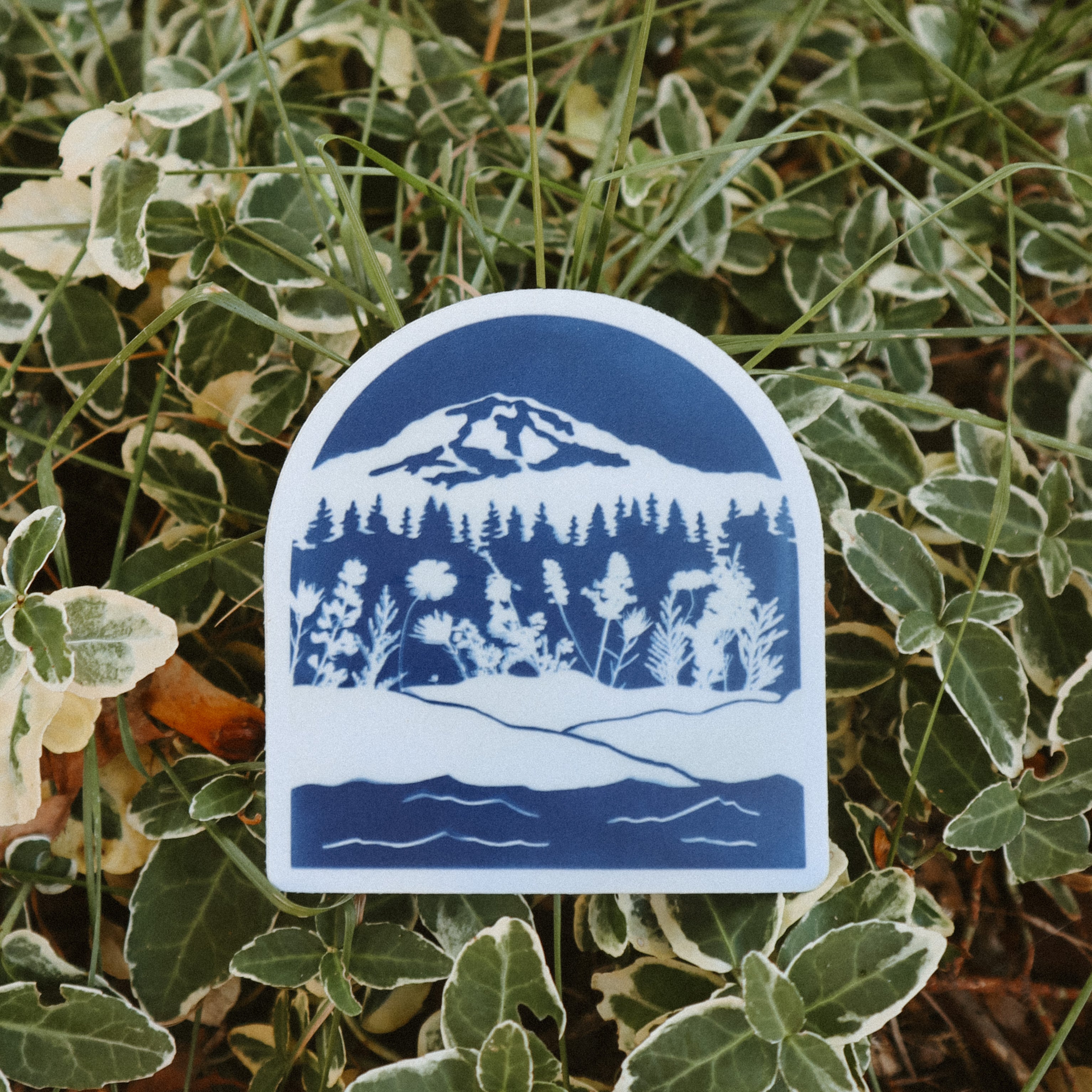 Tahoma Cyanotype Sticker