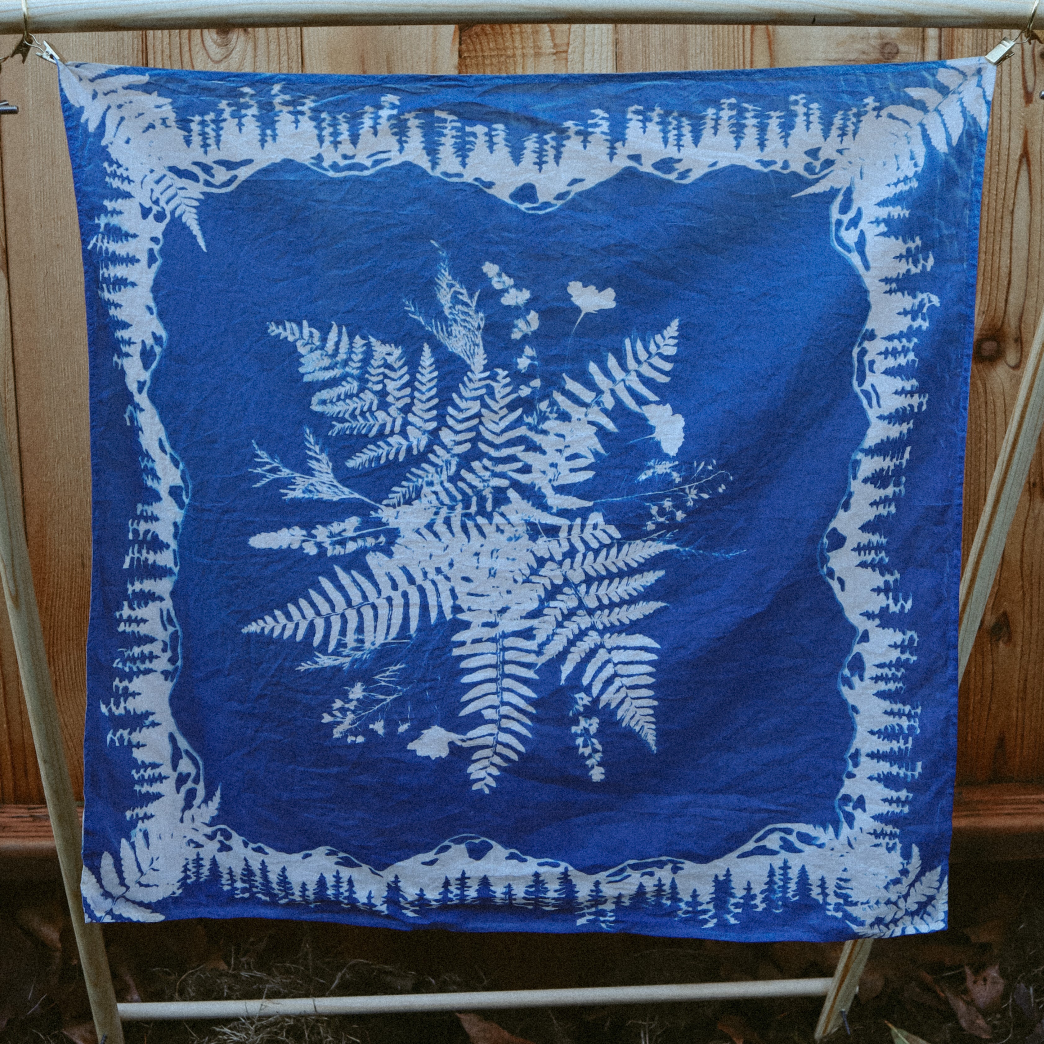 Cyanotype Bandana #4