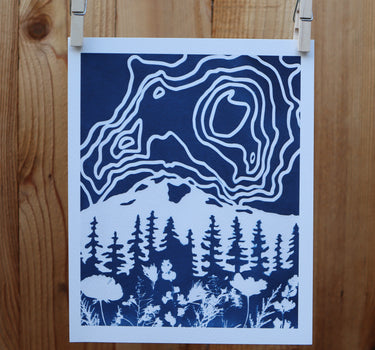 8x10 Mt. Rainier Print