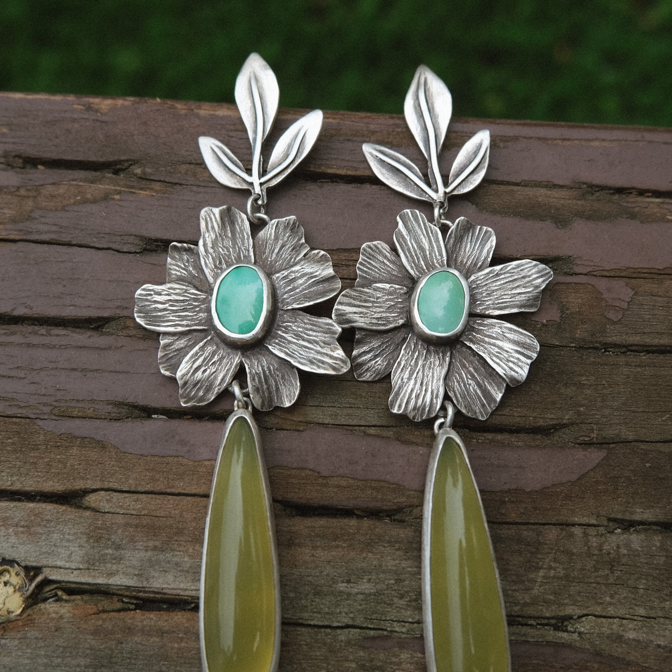 Half Stevie Earrings | multi stone