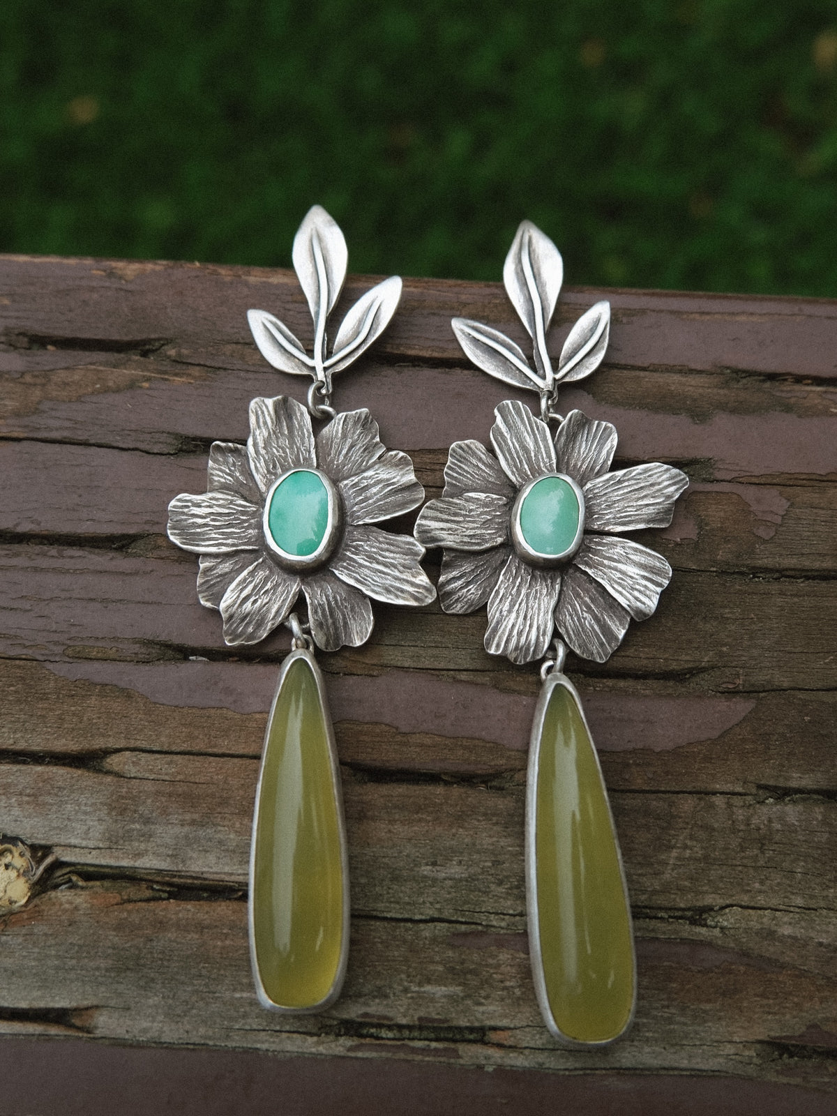 Half Stevie Earrings | multi stone