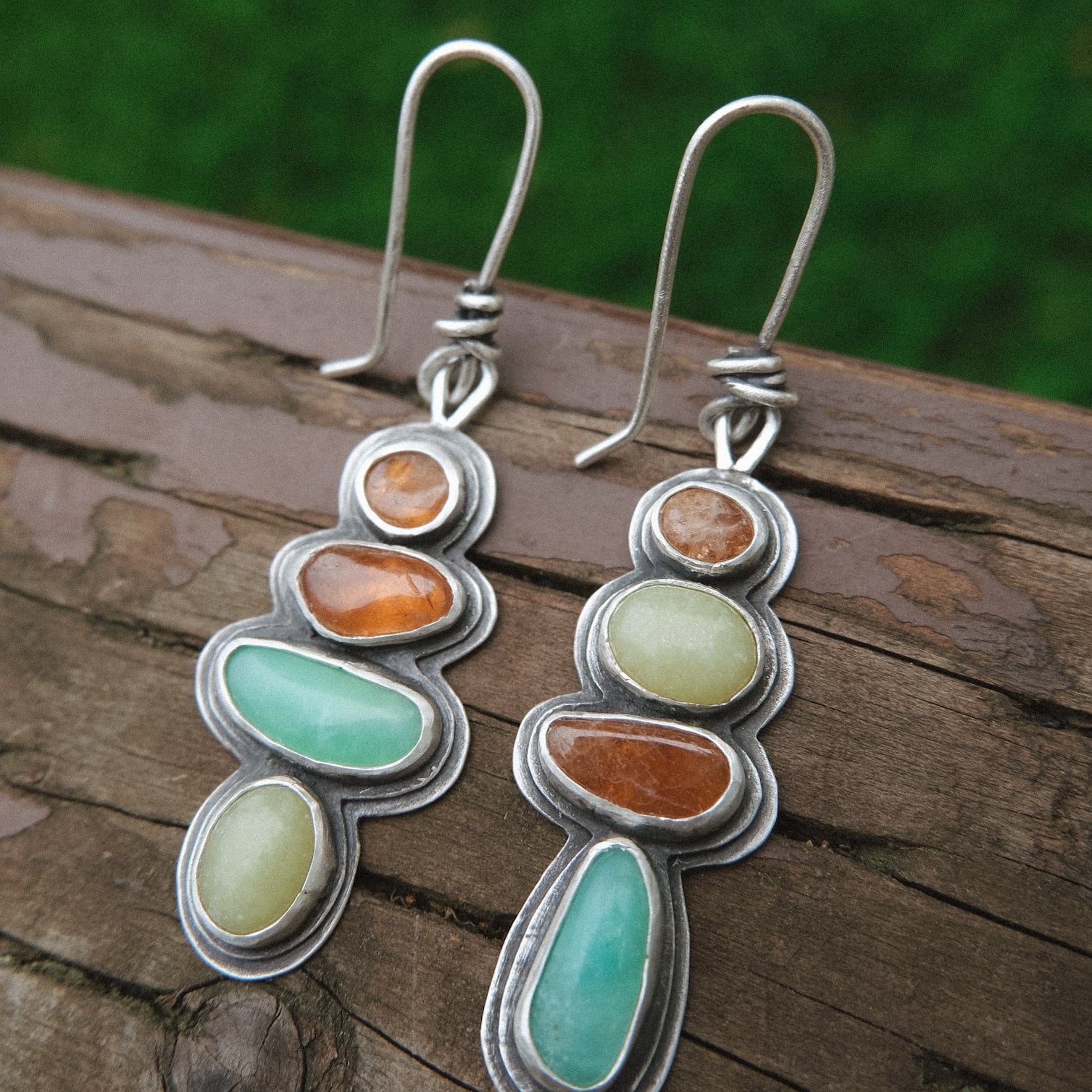 Tide Pool Earrings | multi stone