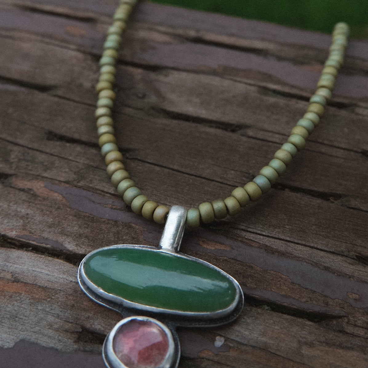 Tide Pool Beaded Necklace | 17"