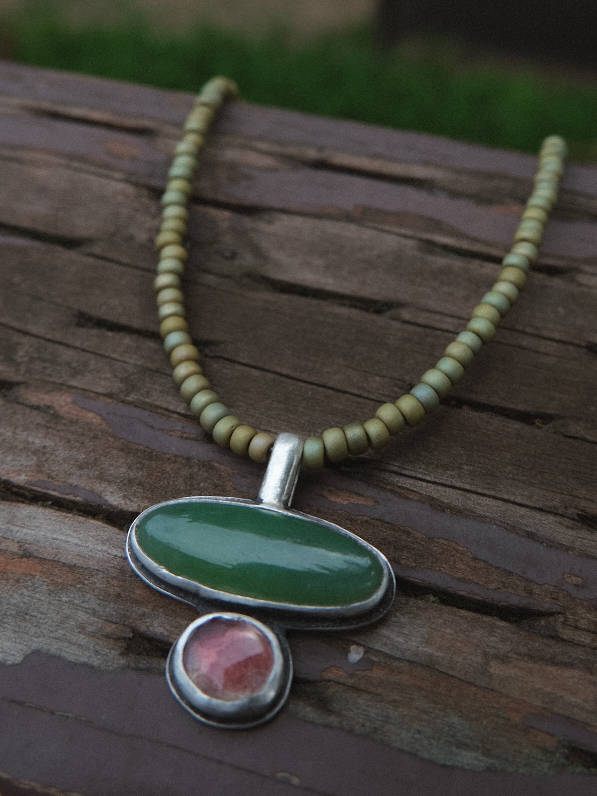 Tide Pool Beaded Necklace | 17"