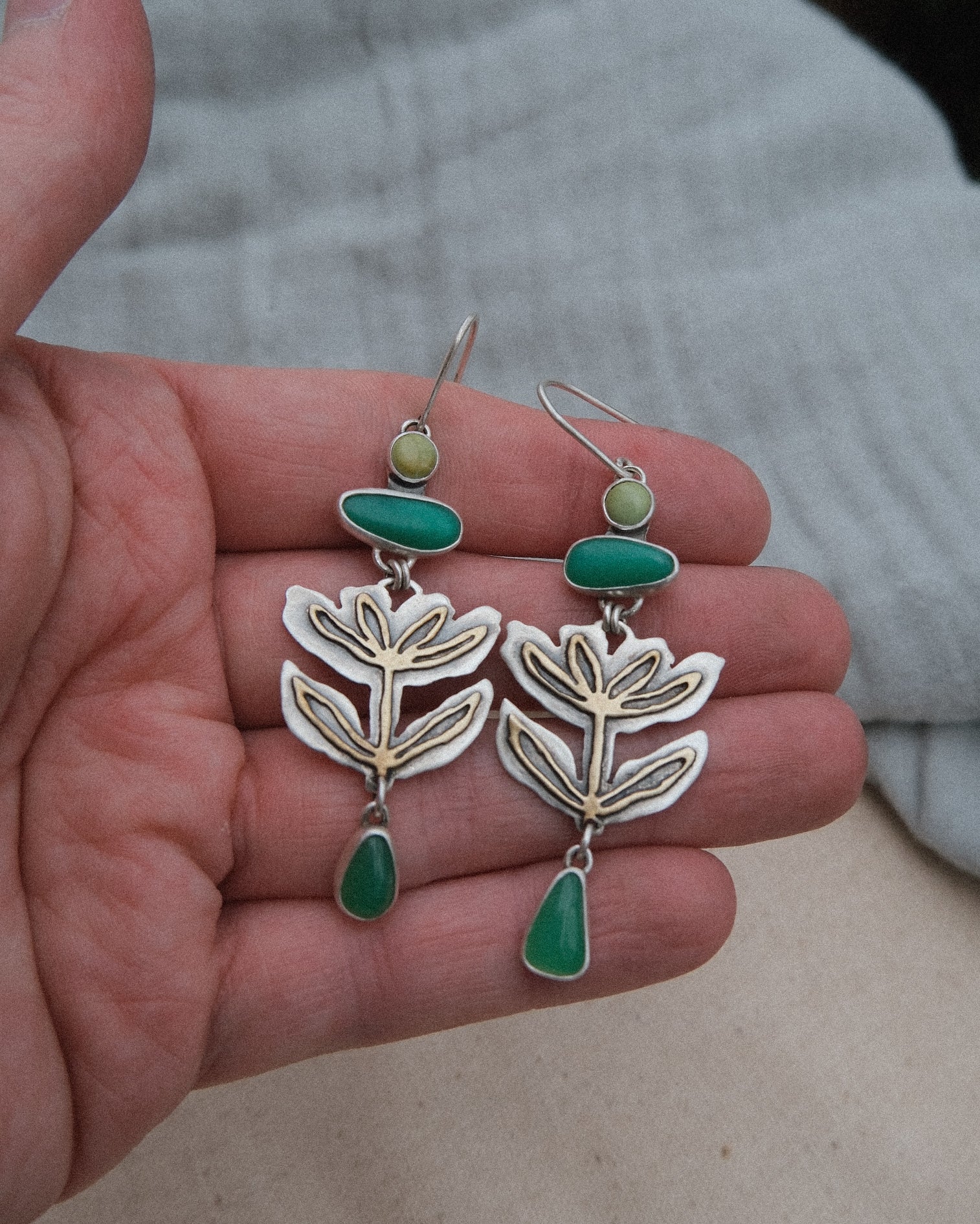 Outside the Lines Earrings #1 | multi stone