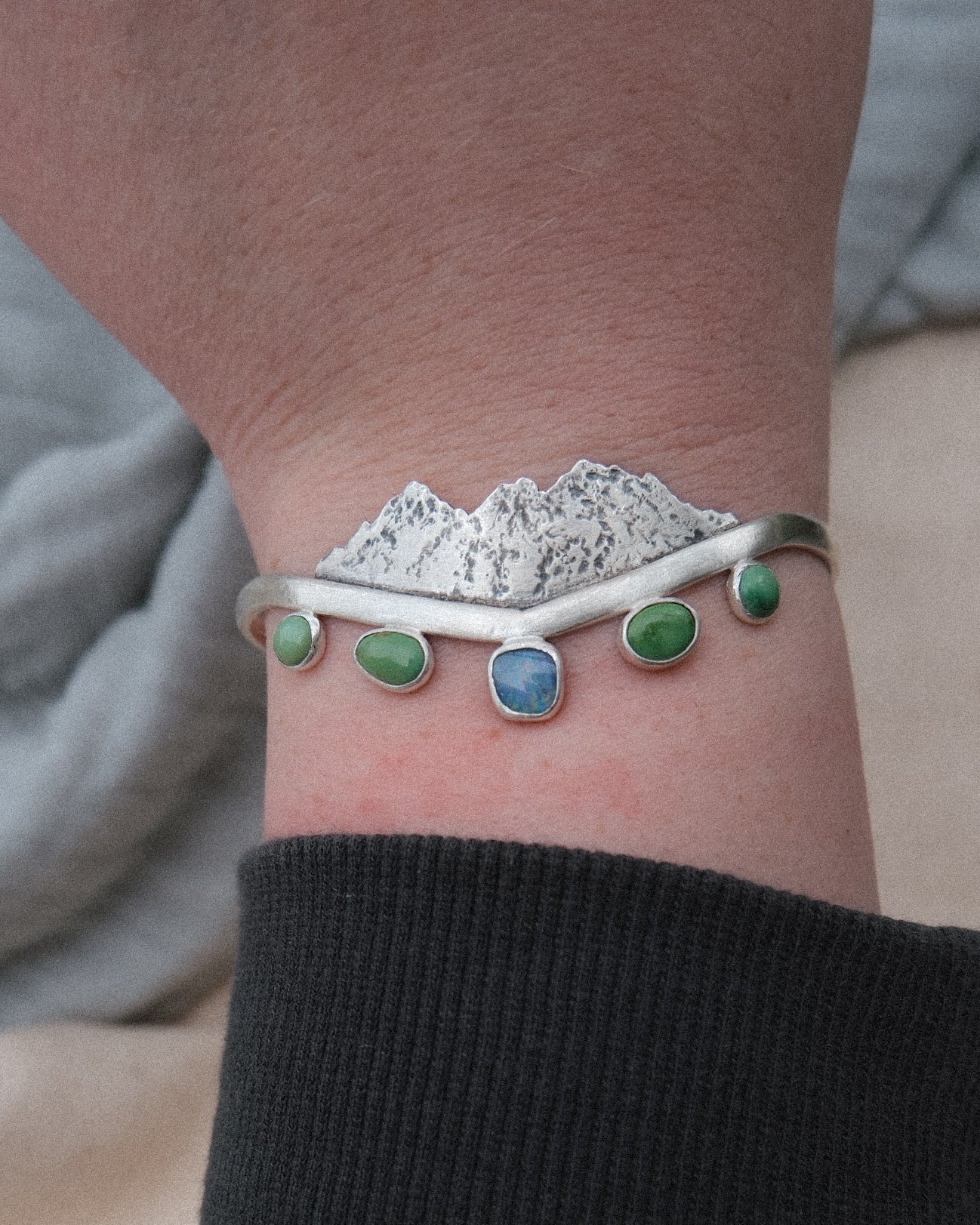 Ridgeline Cuff | multi stone