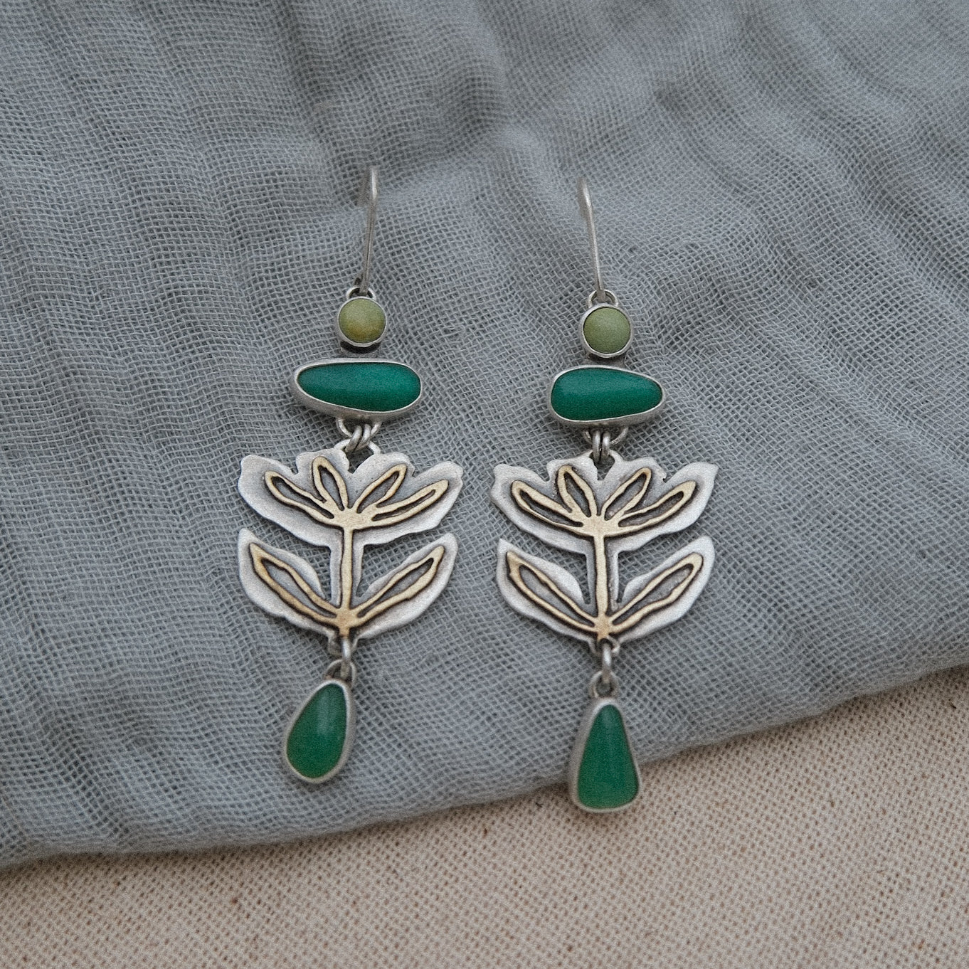 Outside the Lines Earrings #1 | multi stone