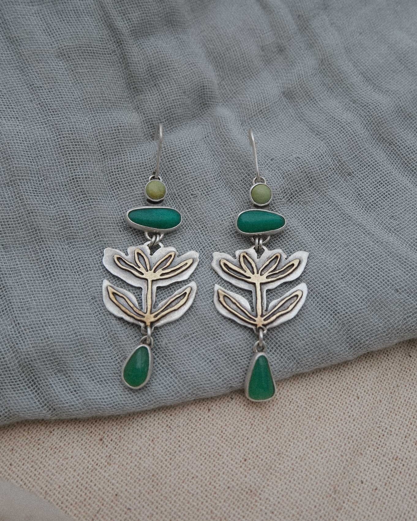 Outside the Lines Earrings #1 | multi stone