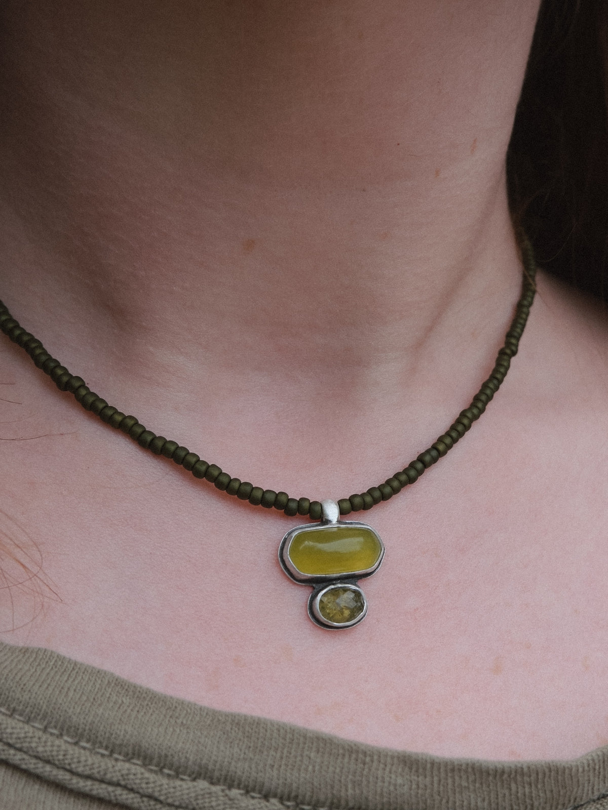 Tide Pool Beaded Necklace | 16"