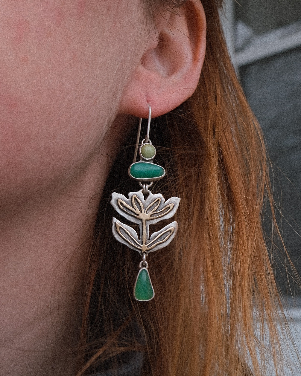 Outside the Lines Earrings #1 | multi stone