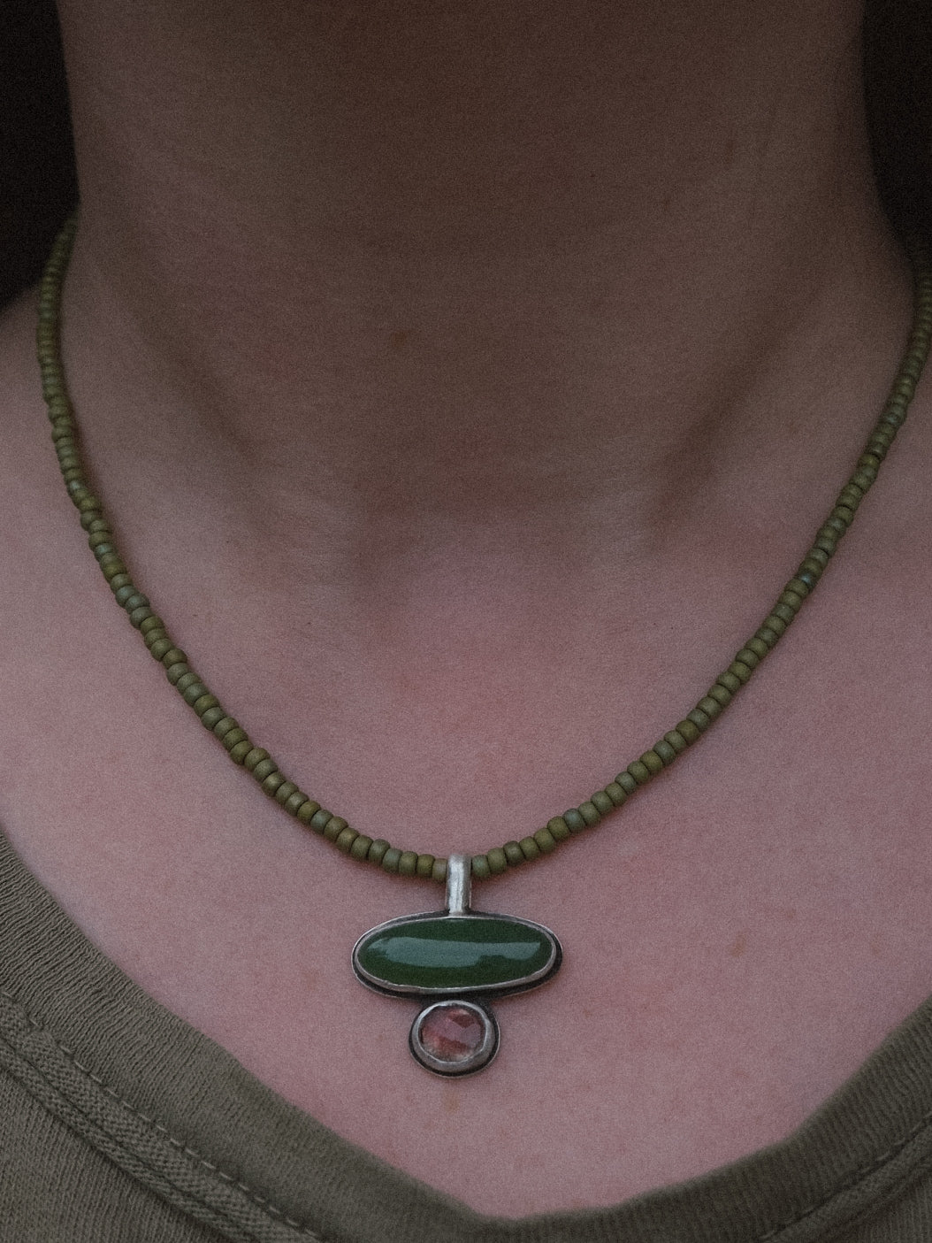 Tide Pool Beaded Necklace | 17"