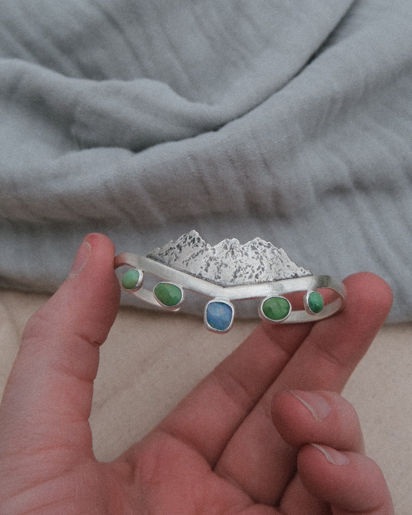 Ridgeline Cuff | multi stone