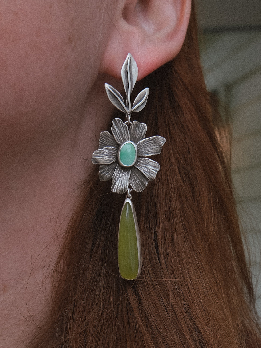 Half Stevie Earrings | multi stone