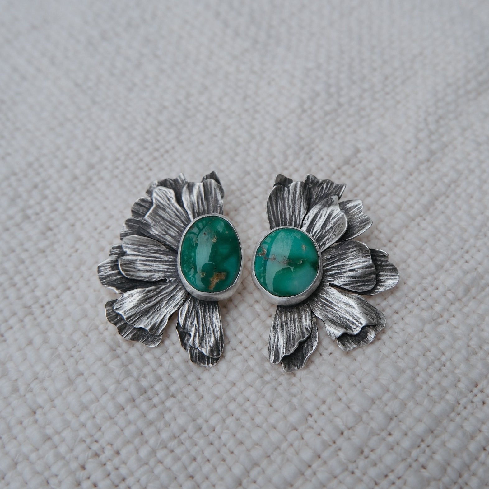 No Rain Earrings | emerald valley (no fringe)