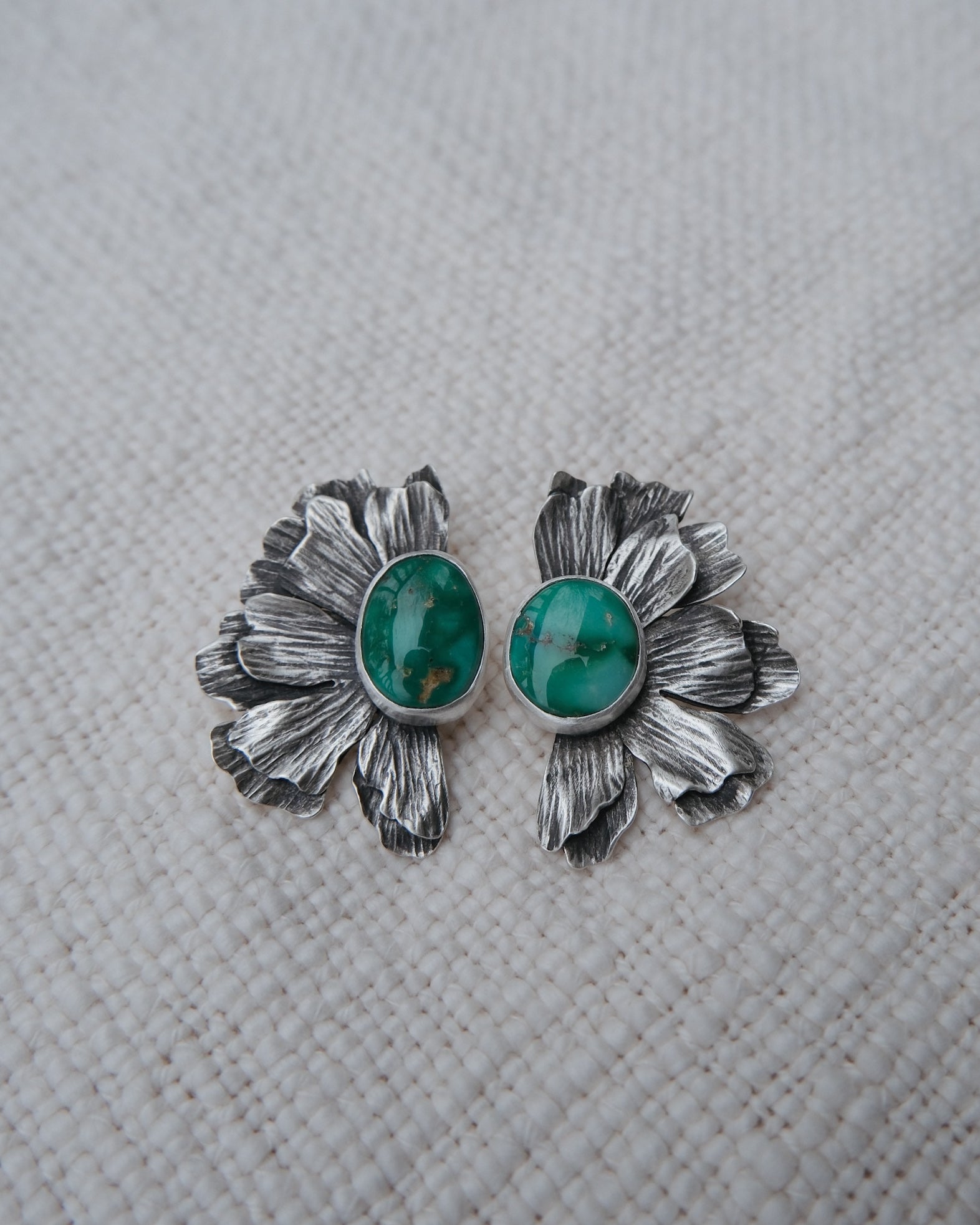 No Rain Earrings | emerald valley (no fringe)