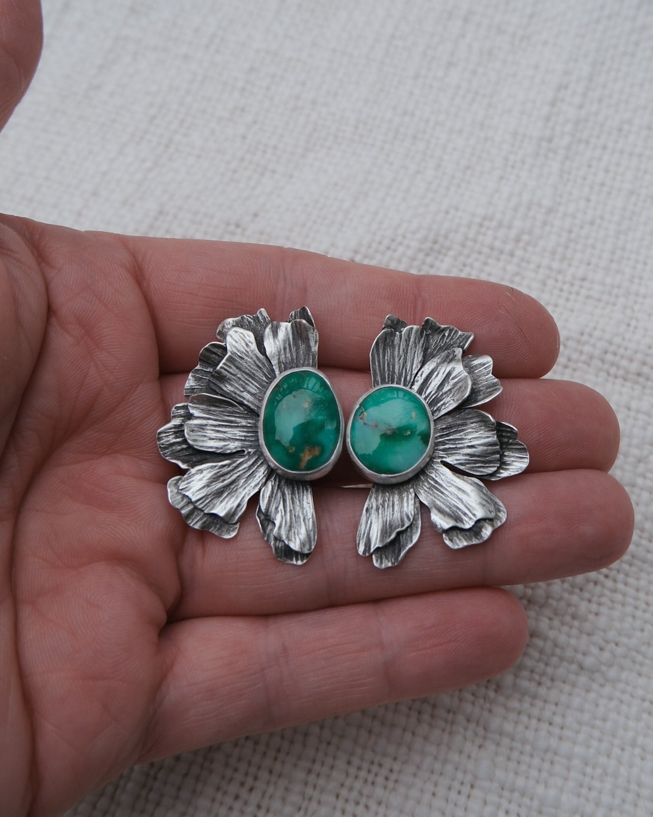 No Rain Earrings | emerald valley (no fringe)