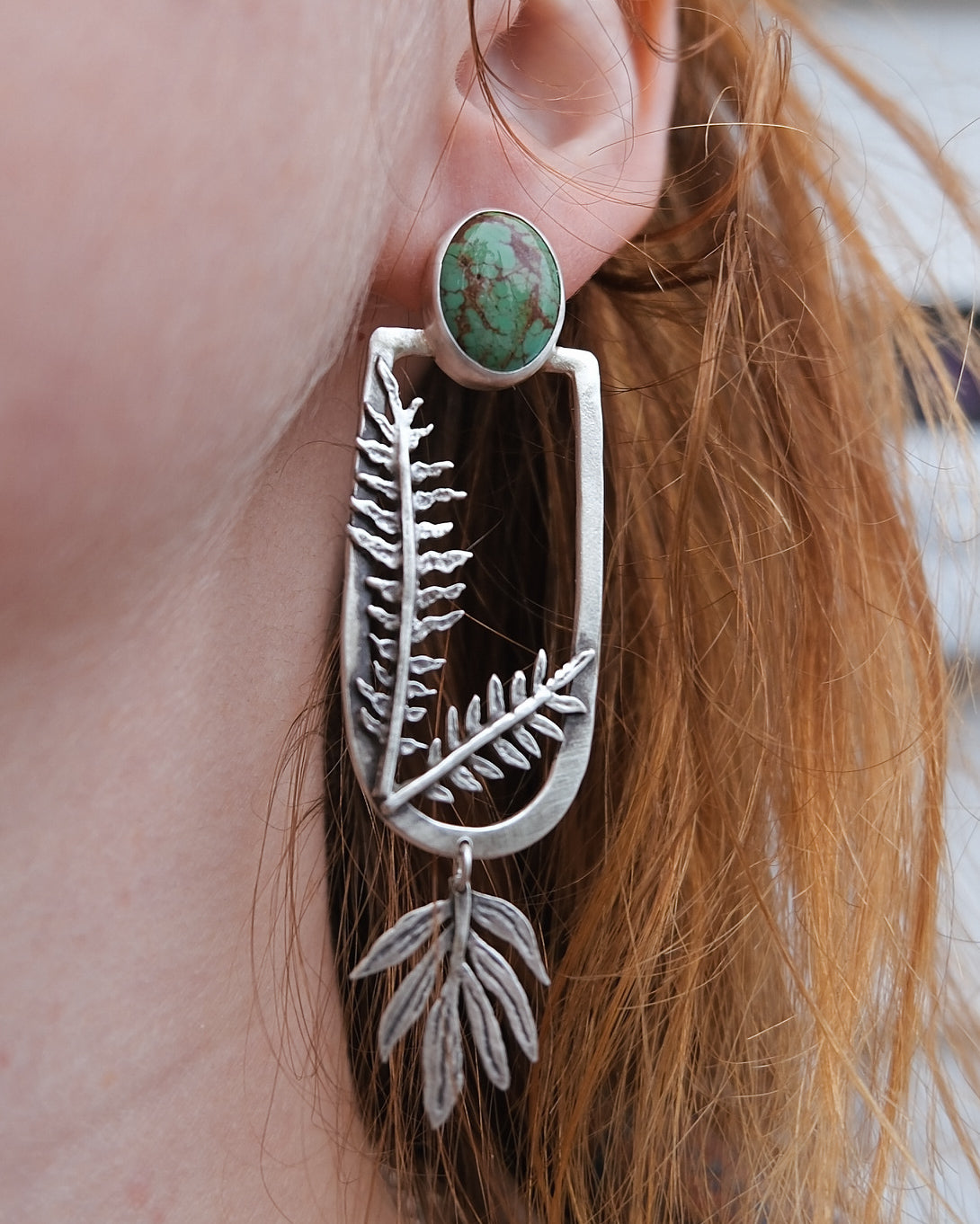 The Sierra Earrings | green egyptian