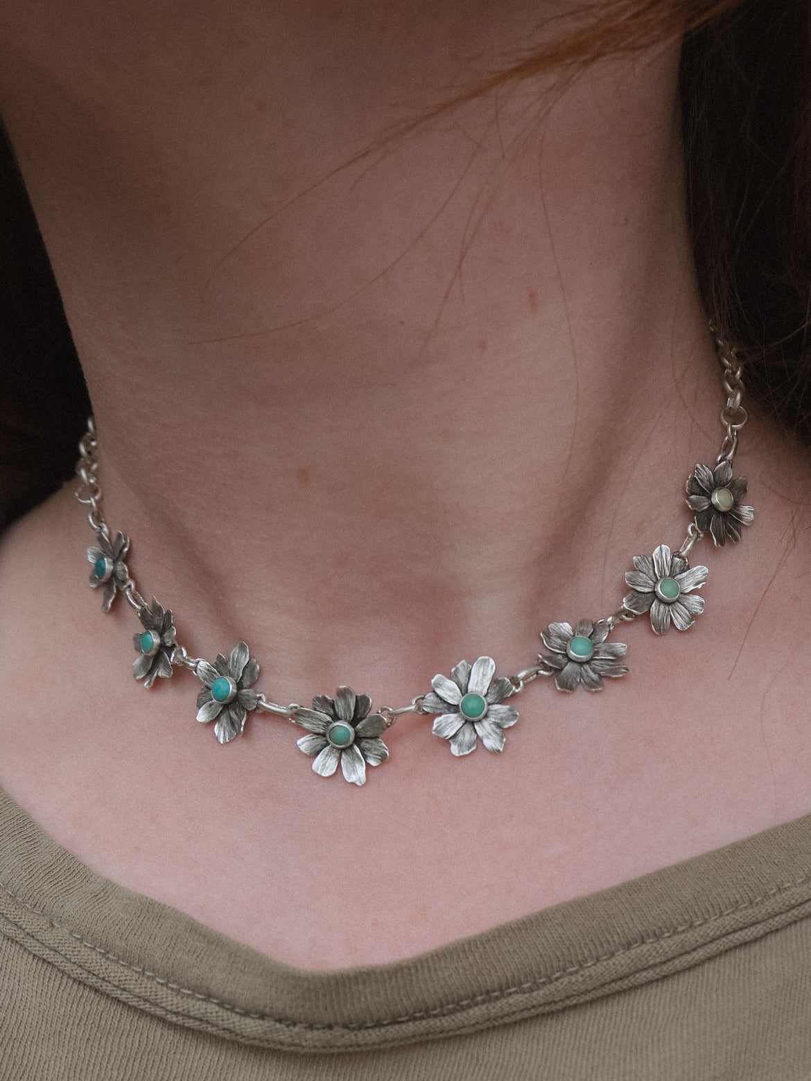 Daisy Chain Necklace | 14" to 17"