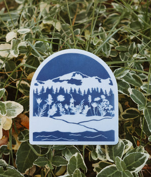 Kulshan Cyanotype Sticker