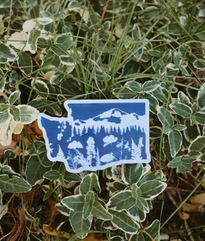 Washington/Kulshan Cyanotype Sticker