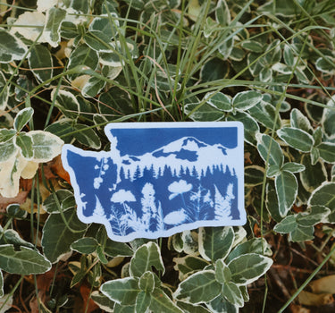 Washington/Kulshan Cyanotype Sticker