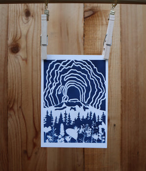 5x7 Mount St Helens Print