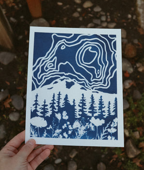 8x10 Mt. Rainier Print