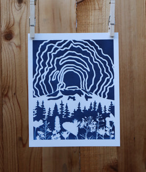8x10 Mount St Helens Print