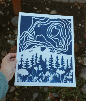 11x14 Mt. Rainier Print