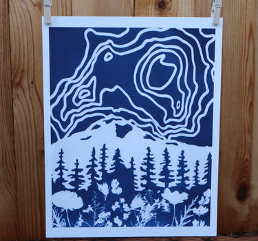11x14 Mt. Rainier Print