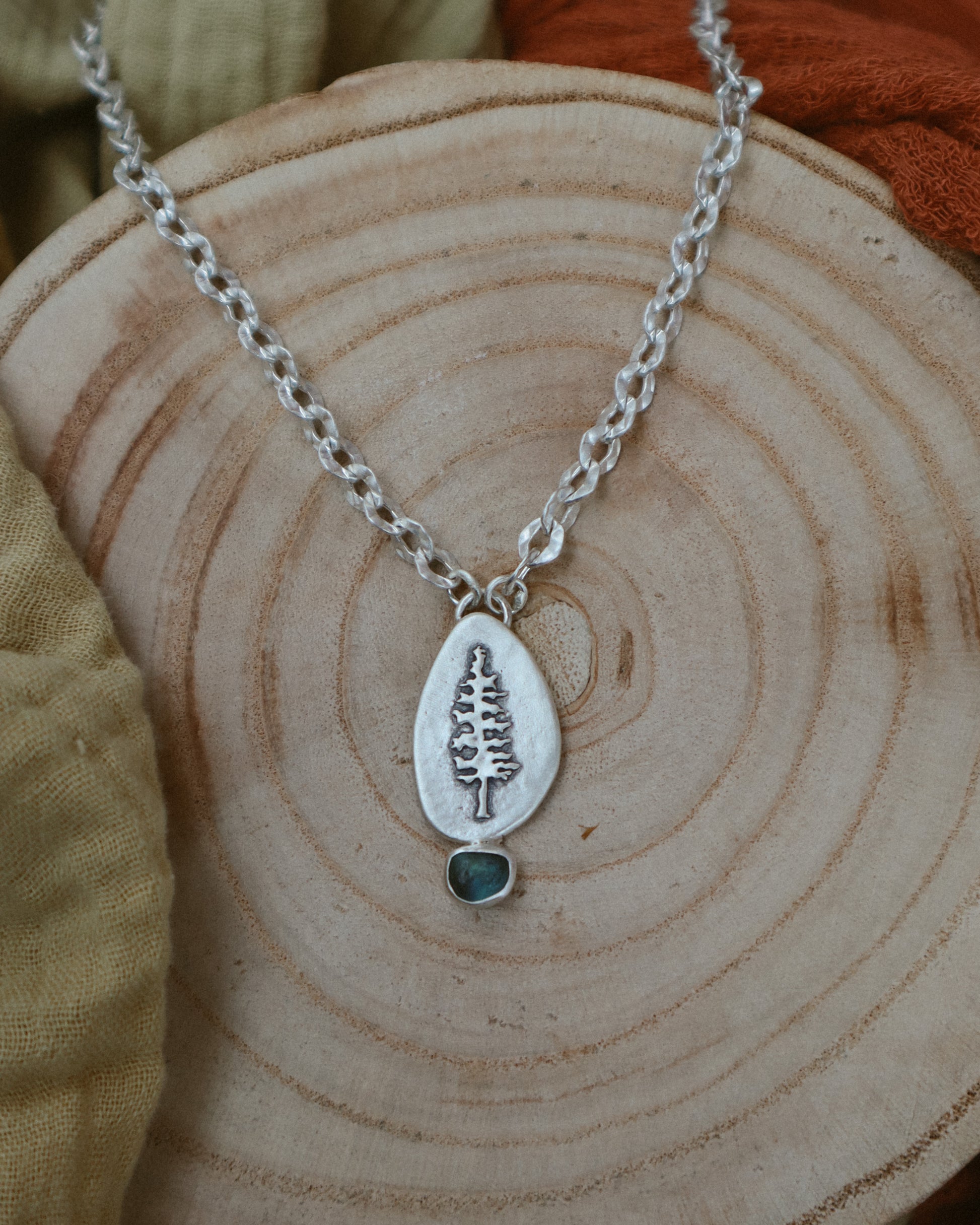 I Wish I Was Necklace | raw montana sapphire