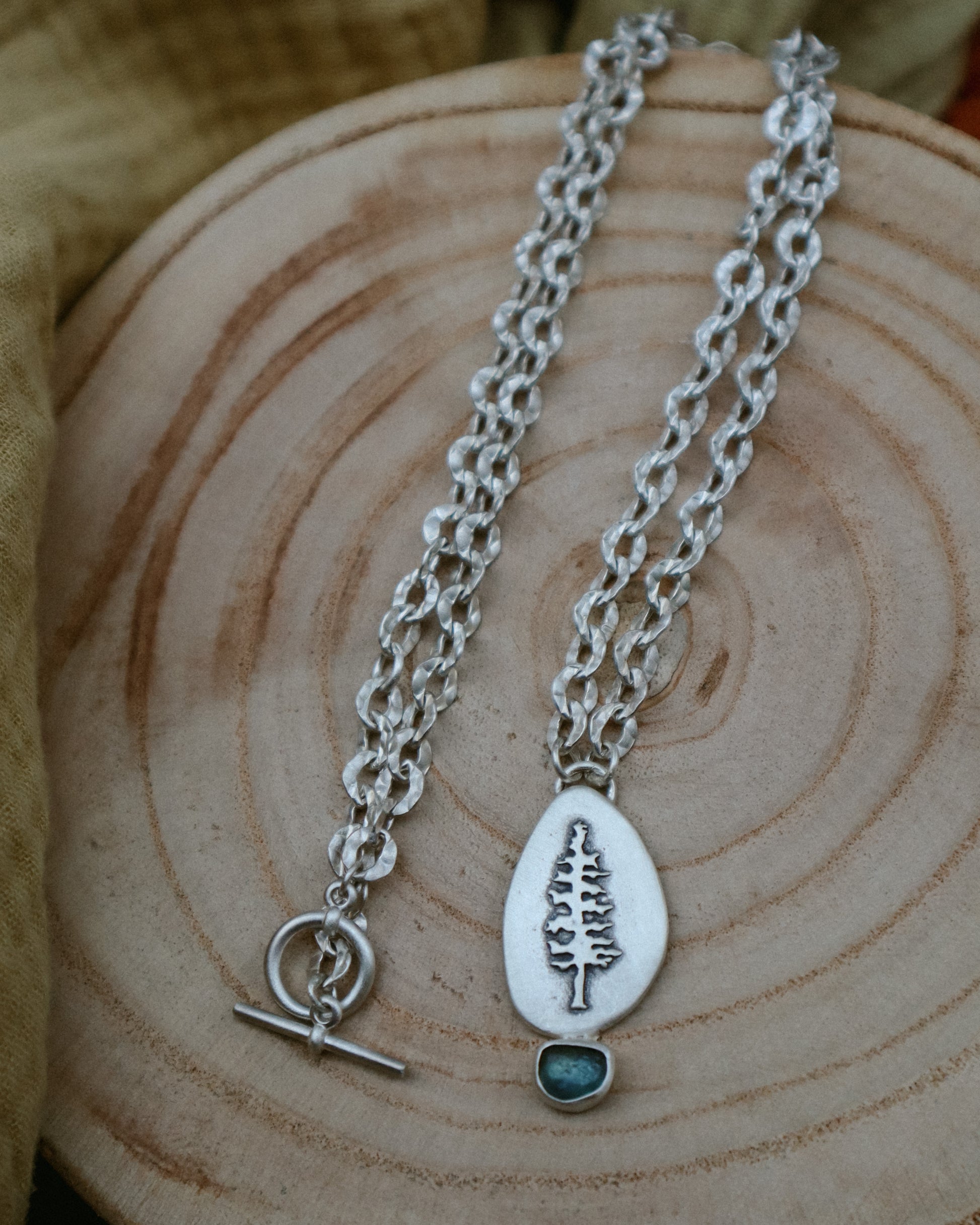 I Wish I Was Necklace | raw montana sapphire
